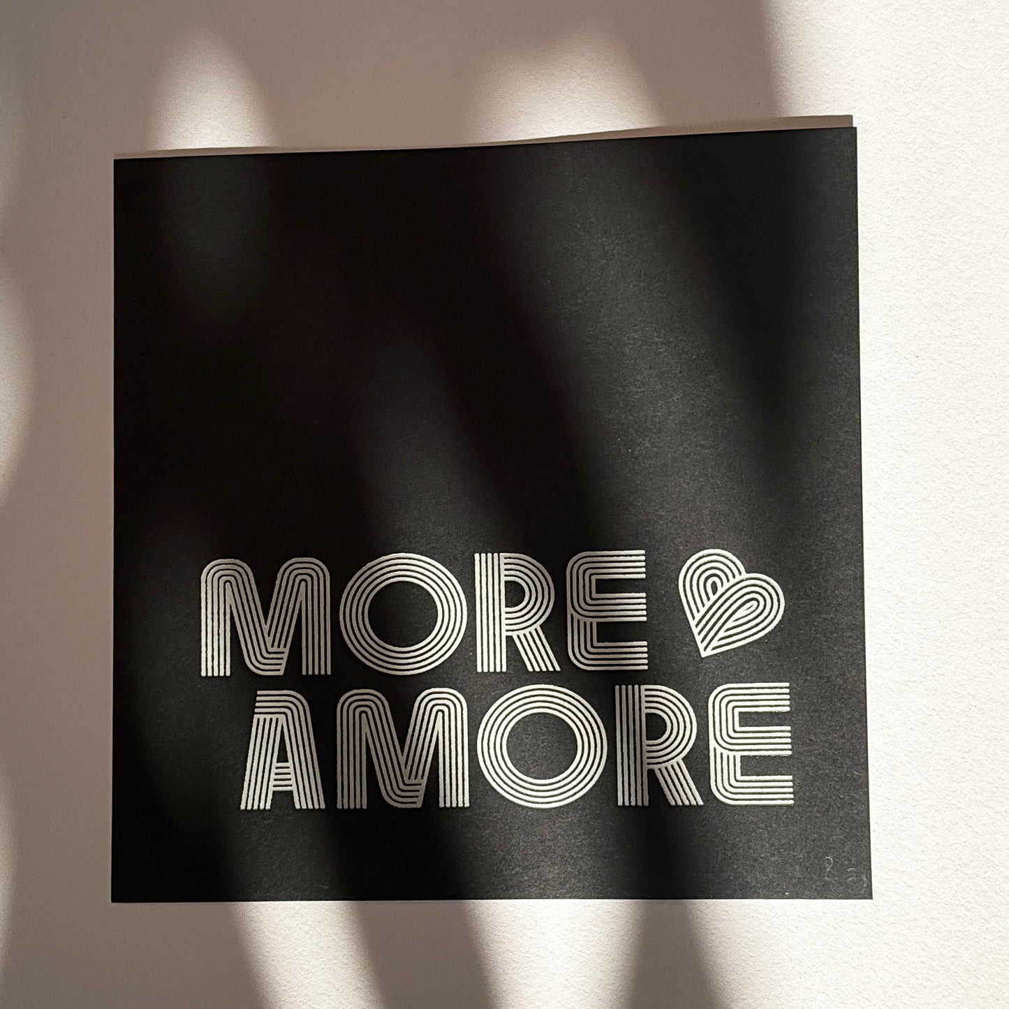 More Amore Foiled Print