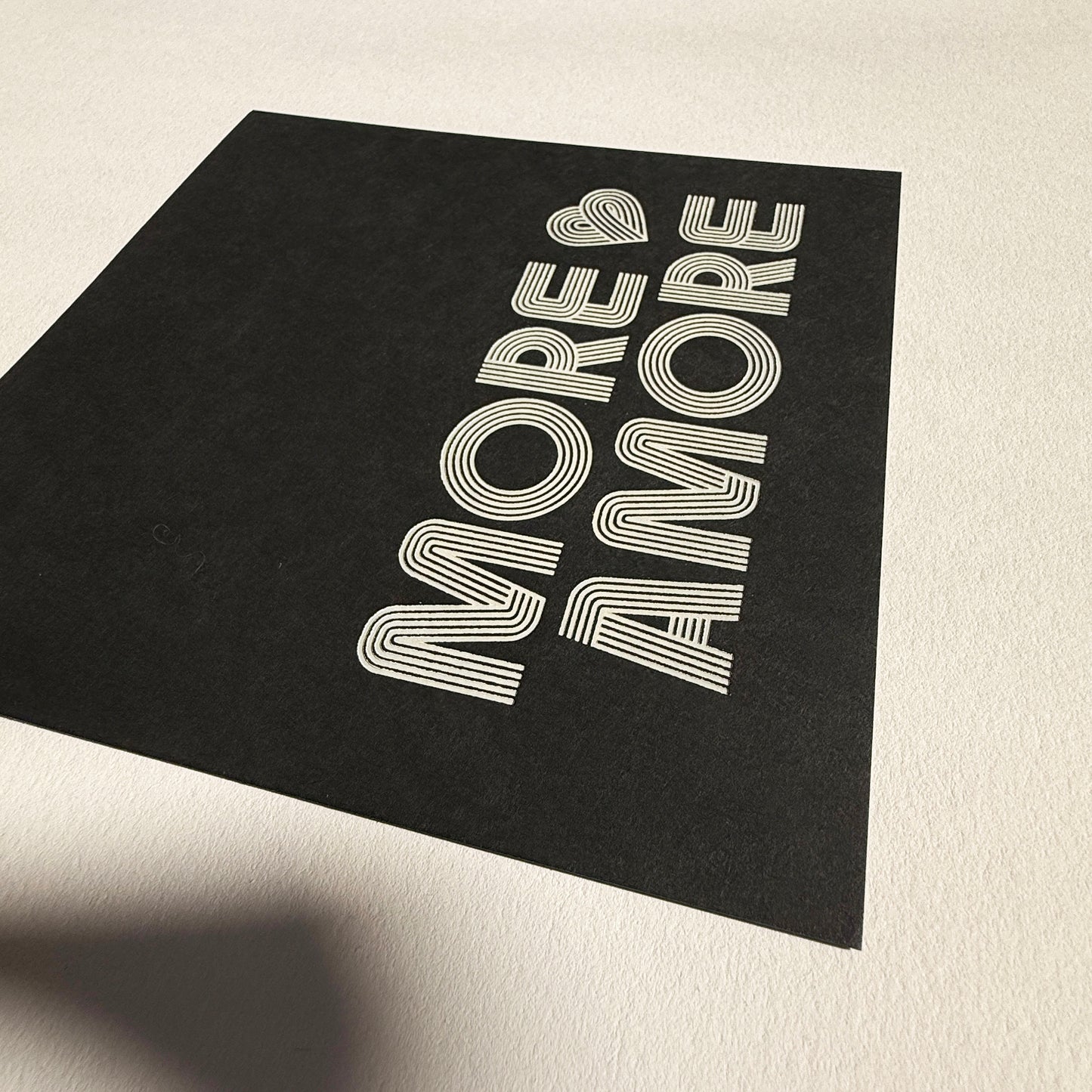 More Amore Foiled Print