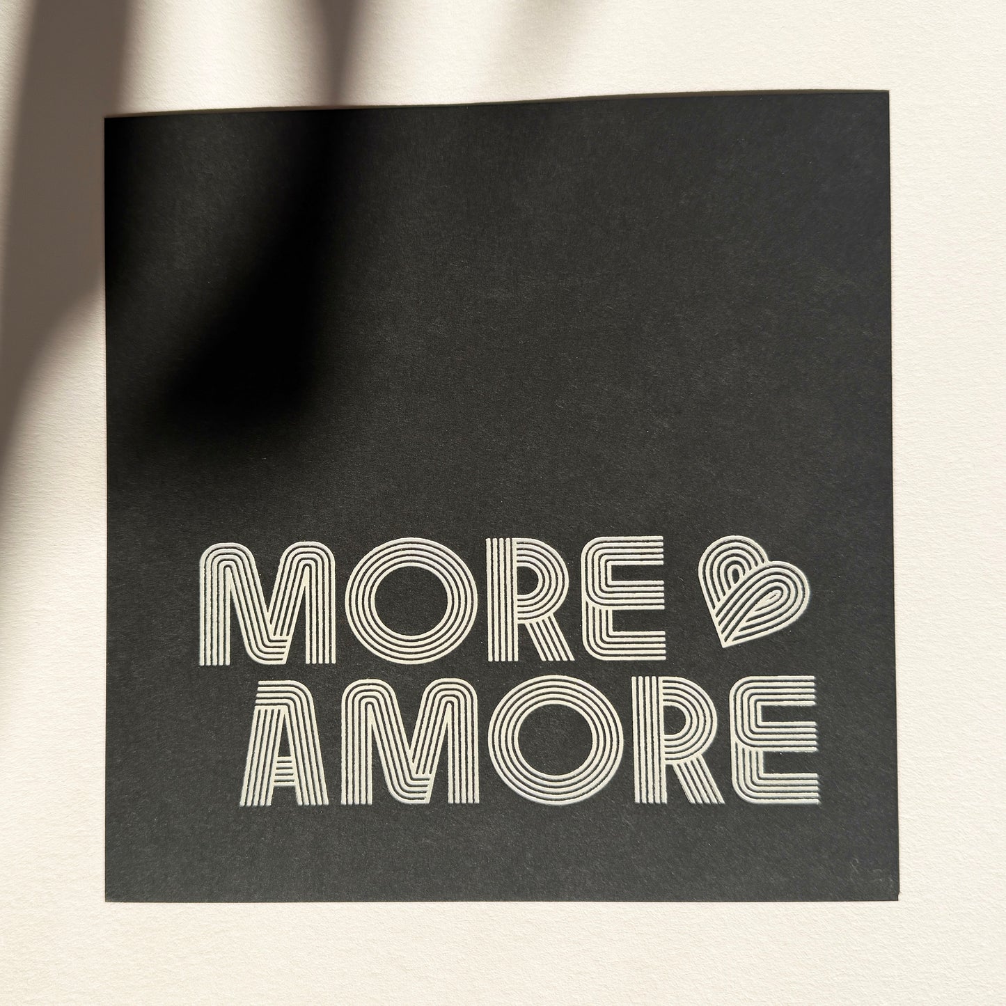 More Amore Foiled Print