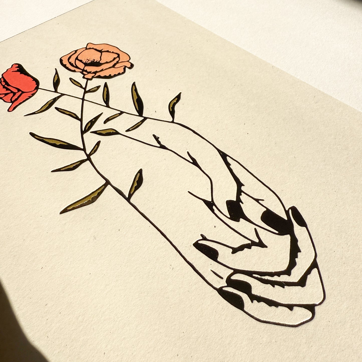 Intertwined Letterpress + Digital Print